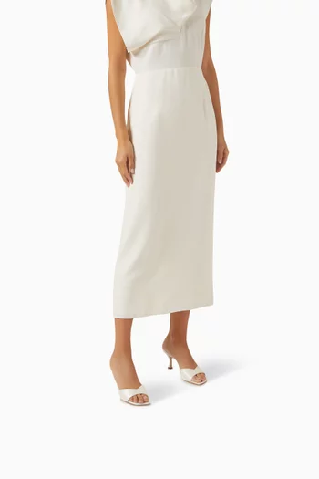 حذاء سكاي مفتوح من الخلف بكعب 70 مم ستان