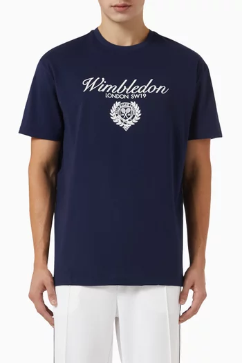 تي شيرت بطبعة جيرسيه بولو رالف لورين × ويمبلدون