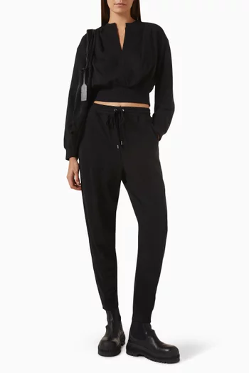 Side Snaps Sweatpants in Cotton