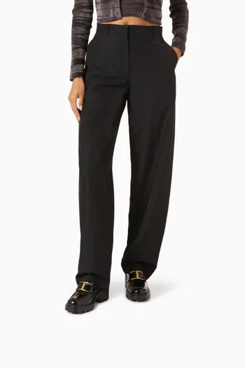 حذاء سهل الارتداء بيني بنعل سميك وكعب 60 مم جلد