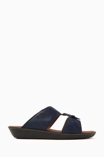 Buckle-detail Sandals in Leather