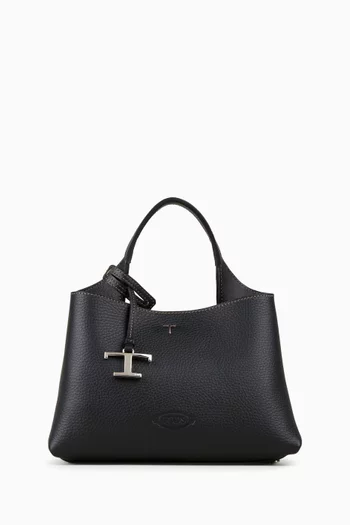 Micro Top-handle Bag in Leather