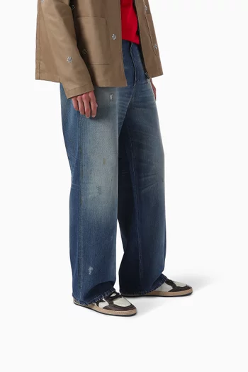 Ball Star Sneakers in Mesh & Leather