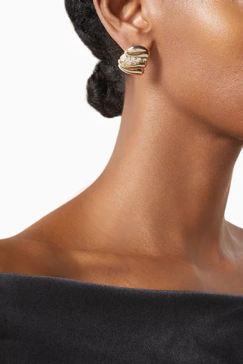 Laque Earrings in 18kt Gold-plated Metal