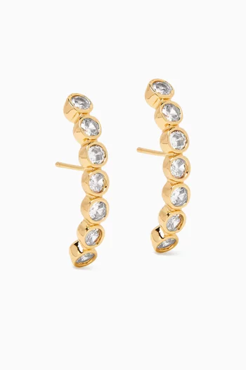 Averto Stud Earrings in 18kt Gold-plated Metal