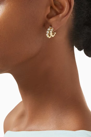 Mini Averto Hoop Earrings in 18kt Gold-plated Metal
