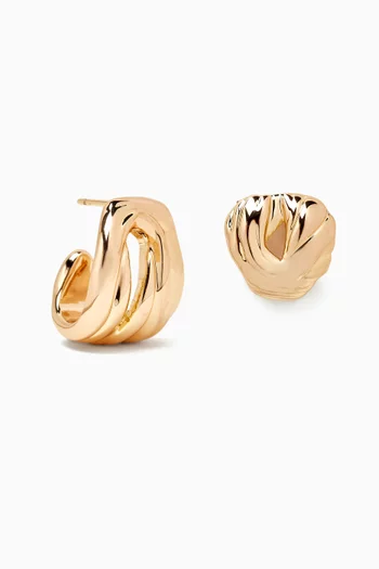 Erni Hoop Earrings in 18kt Gold-plated Metal