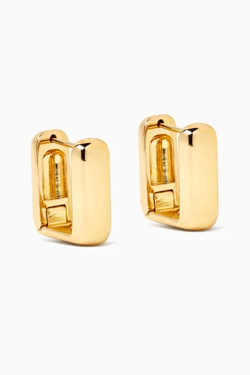 Mini Prosto Hoop Earrings in 18kt Gold-plated Metal