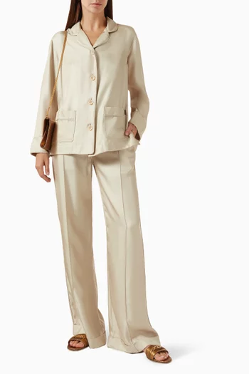 Drawstring Pants in Silk
