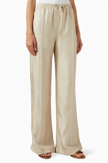Drawstring Pants in Silk