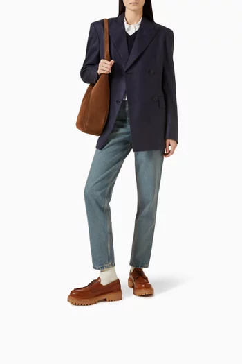 St. Moritz Lace-up Loafers in Calfskin