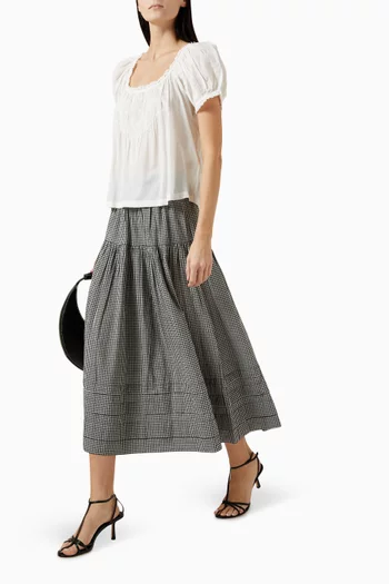Sebastiane Maxi Skirt in Organic-cotton