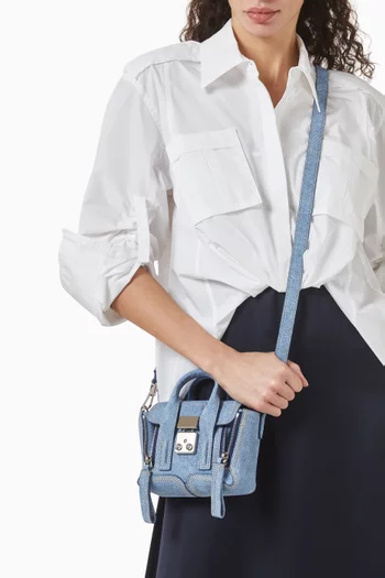 Pashli Nano Satchel Bag in Denim