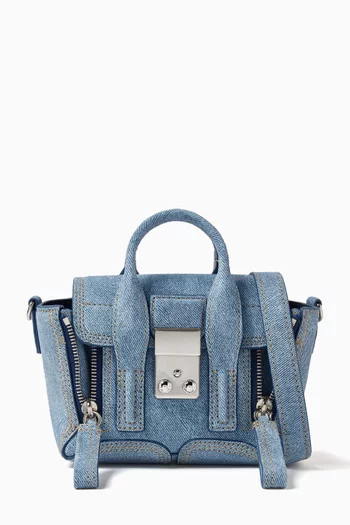Pashli Nano Satchel Bag in Denim
