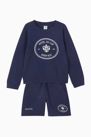 Eden Crest Sweatshirt in Cotton-fleece