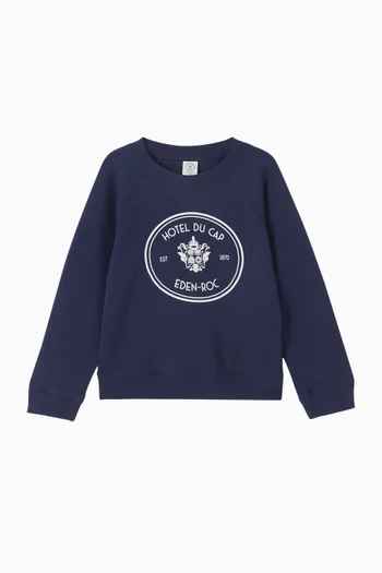 Eden Crest Sweatshirt in Cotton-fleece