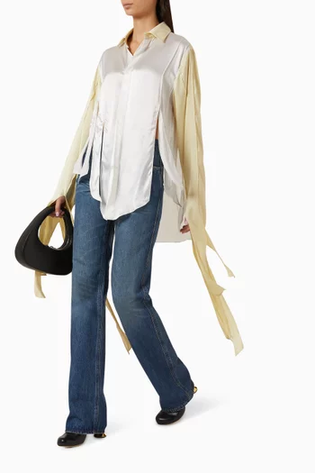 قميص بفتحات ستان