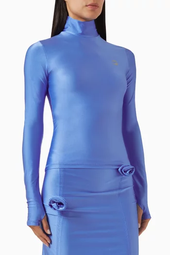 Fitted High-neck Top
