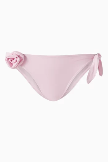 Flower Bikini Briefs in Stretch Nylon