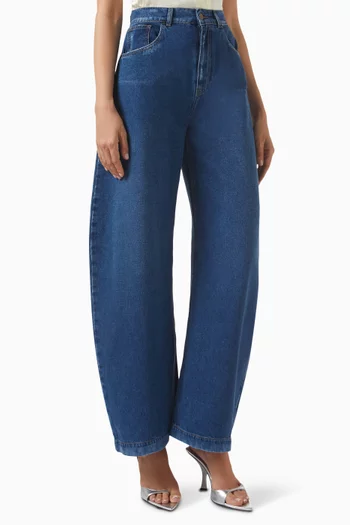 Rounded Jeans in Recycled Denim