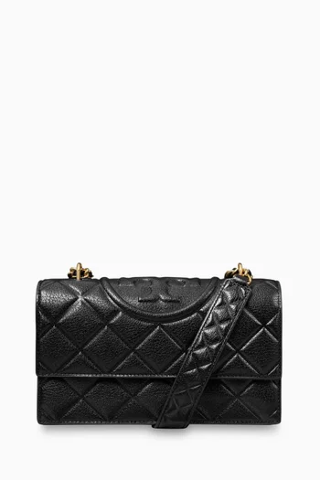 Small Fleming Convertible Shoulder Bag in Leather