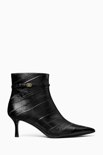 Double T 65 Ankle Boots in Eel Leather