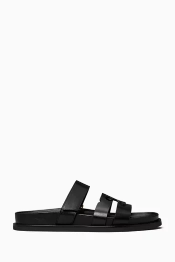 Ines Sport Slides in Leather