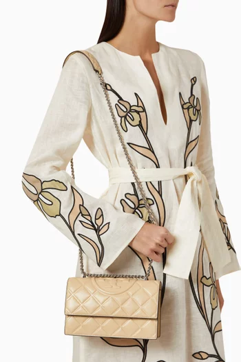 Small Fleming Convertible Shoulder Bag in Leather