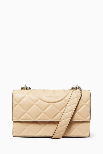 Small Fleming Convertible Shoulder Bag in Leather