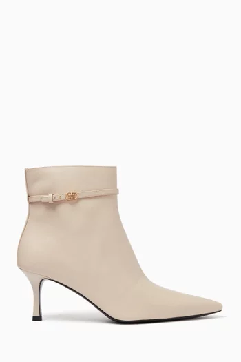 Double T 65 Ankle Boots in Calf Leather