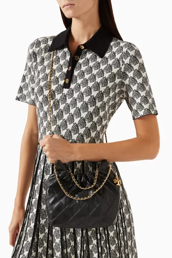 Mini Fleming Hobo Bag in Leather