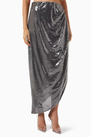 Leyla Sequin-embellished Maxi Skirt