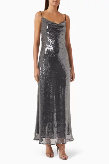 Kendall Sequin-embellished Maxi Dress