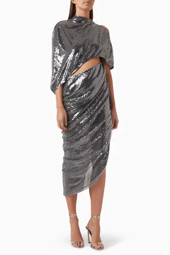 Sophia Sequin-embellished Midi Dress