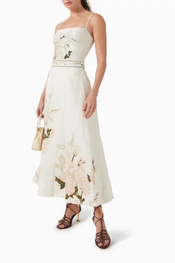 Bergamota Gardenia Skirt in Linen