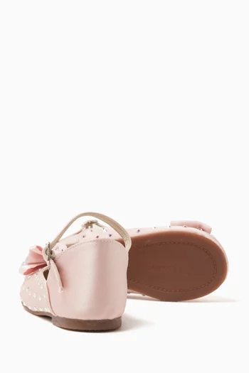 Rhinestone-embellished Ballet Flats