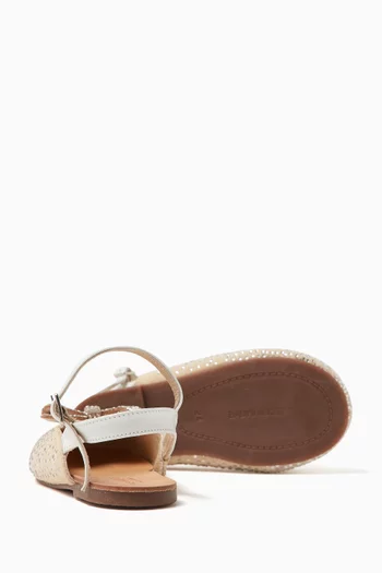 Bow Crystal-embellished Ballet Flats