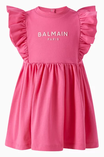 Logo Ruffle Dress