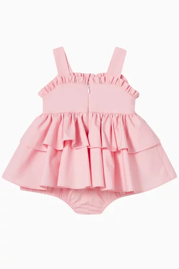 Logo Ruffle Dress