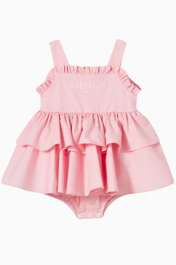 Logo Ruffle Dress