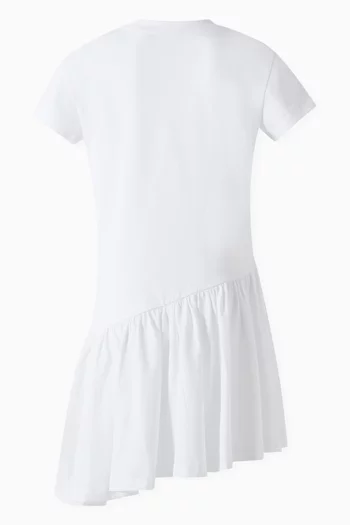 Asymmetrical T-shirt Dress in Jersey