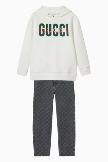 Printed Sweatshirt in Cotton