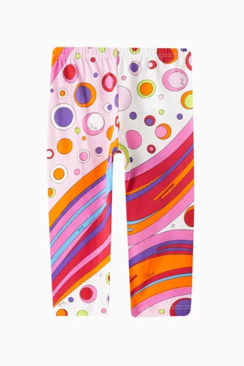 Abstract-print Leggings in Viscose