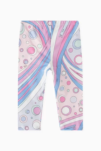 Abstract-print Leggings in Viscose