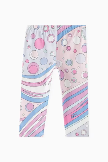 Abstract-print Leggings in Viscose