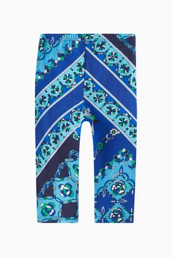 Abstract-print Leggings in Viscose