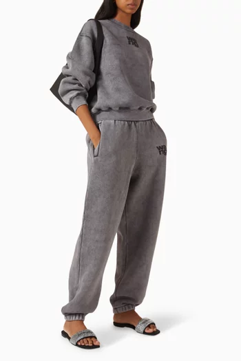 Puffed Logo Sweatshirt in Cotton-terry