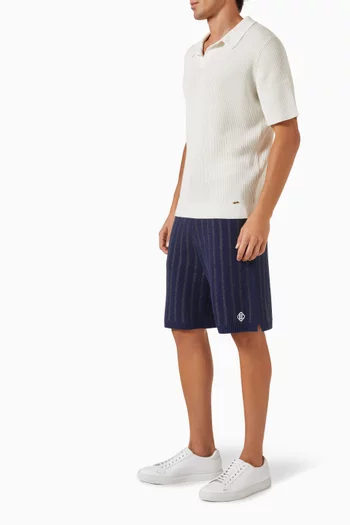 Grillo Shorts in Cotton Jacquard Knit