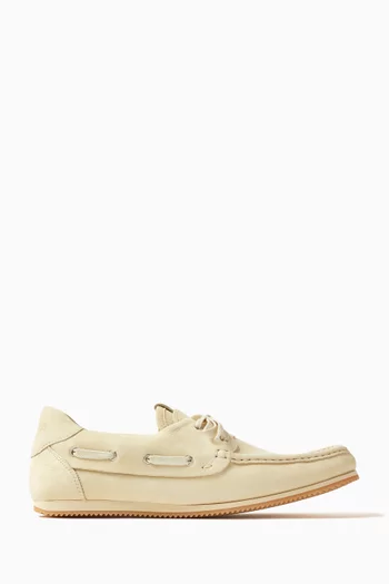 Les Batto Boat Shoes in Leather