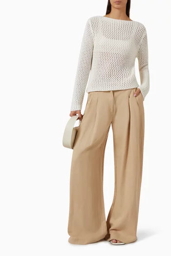 Crochet Sweater in Cotton